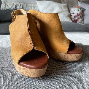 Matt Bernson Leather Cork Platform Shoes